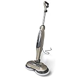 Shark S7001 Mop, Scrub & Sanitize at The Same Time, Designed for Hard Floors, with 4 Dirt Grip Soft Scrub Washable Pads, 3 Steam Modes & LED Headlights, Gold