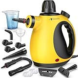 STEAMIFY Pressurized Handheld Steam Cleaner for Home, Multi-Surface Steamer with 12 Accessories, 12.8oz Natural Steamer for Cleaning Car, Bathroom, Shower, Upholstery, Grout, Window, Grime, Grease