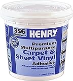 Henry 356 MultiPro Premium Multipurpose High Strength Paste Carpet & Sheet Vinyl Adhesive, 1 quart