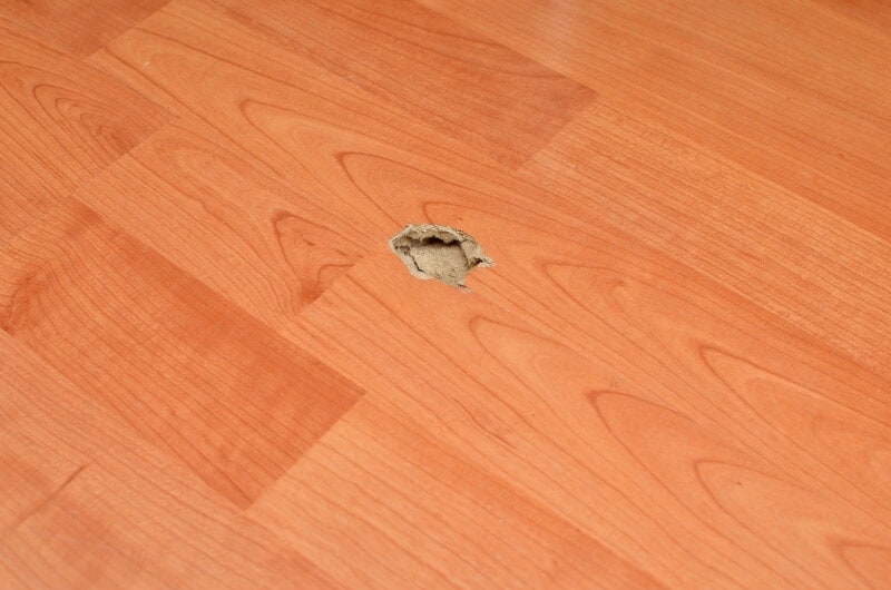 Repair Parquet With Set, How To Repair Holes In Vinyl Flooring